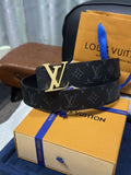 monogram Louis Vuitton Gold Buckle Belt