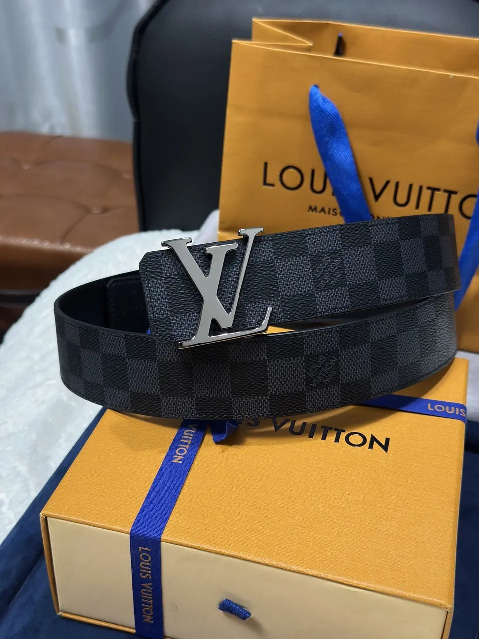 Louis Vuitton Damier Infini Leather Belt