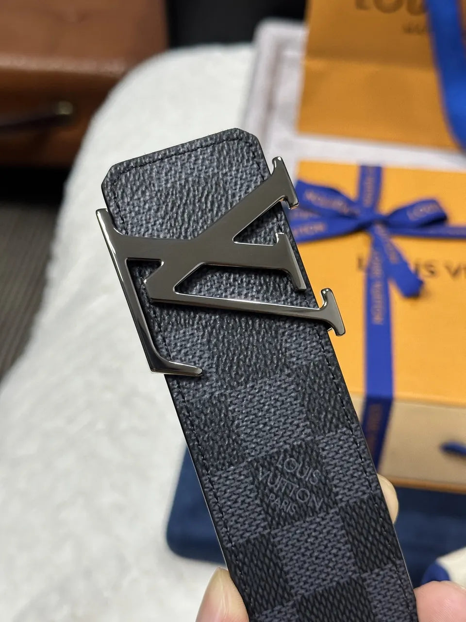 Louis Vuitton Damier Infini Leather Belt - Hình 2