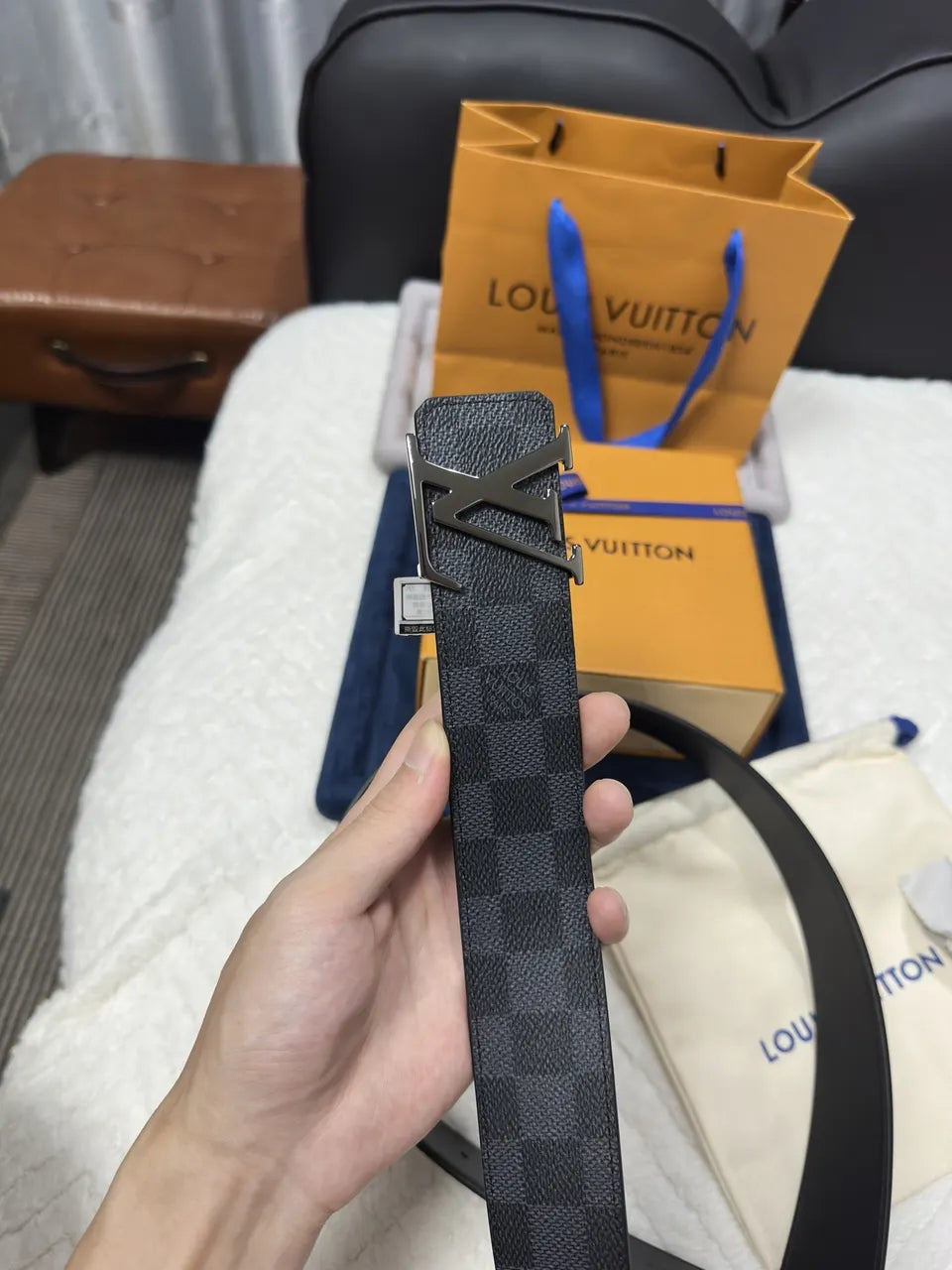 Louis Vuitton Damier Infini Leather Belt - Hình 5