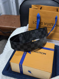 matte Louis Vuitton Damier Infini Belt