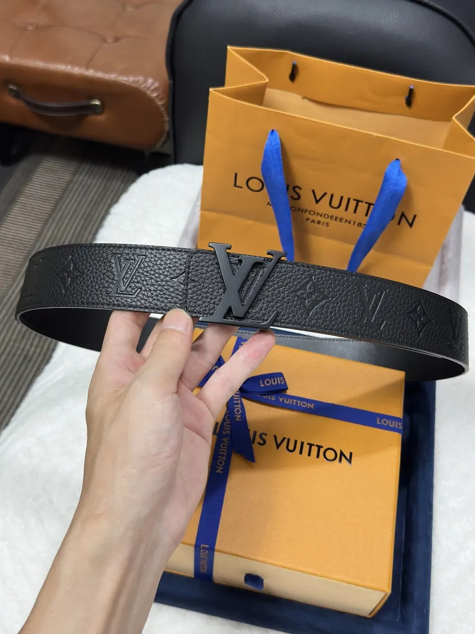 Louis Vuitton Taurillon Leather Belt - Hình 5