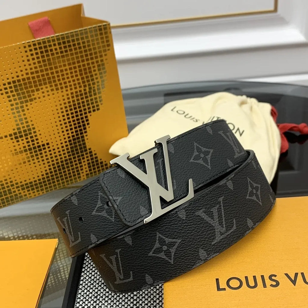 LV Black Monogram 3D Buckle Belt - Hình 2