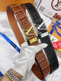 Louis Vuitton Croc Belt