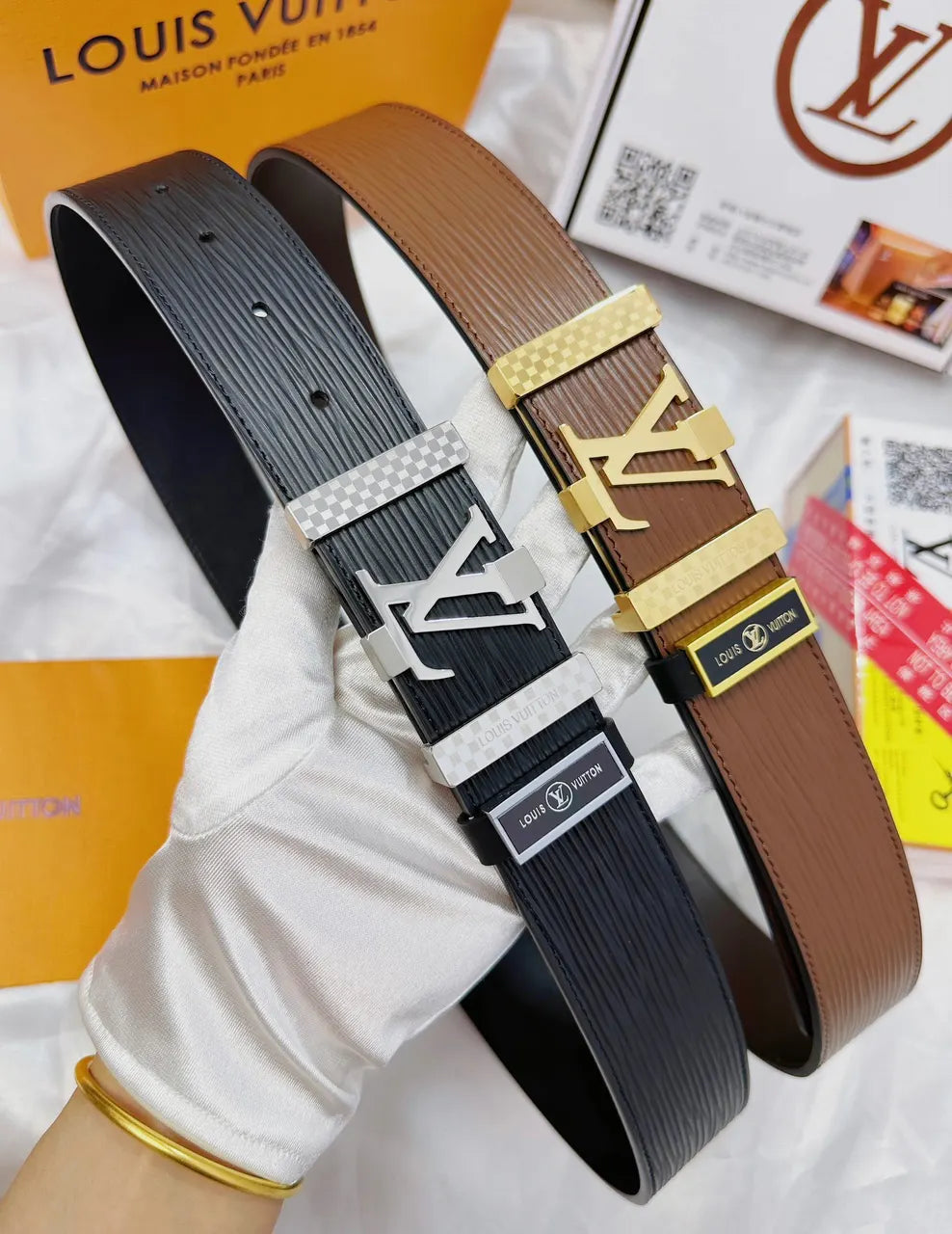 Louis Vuitton Brown Leather