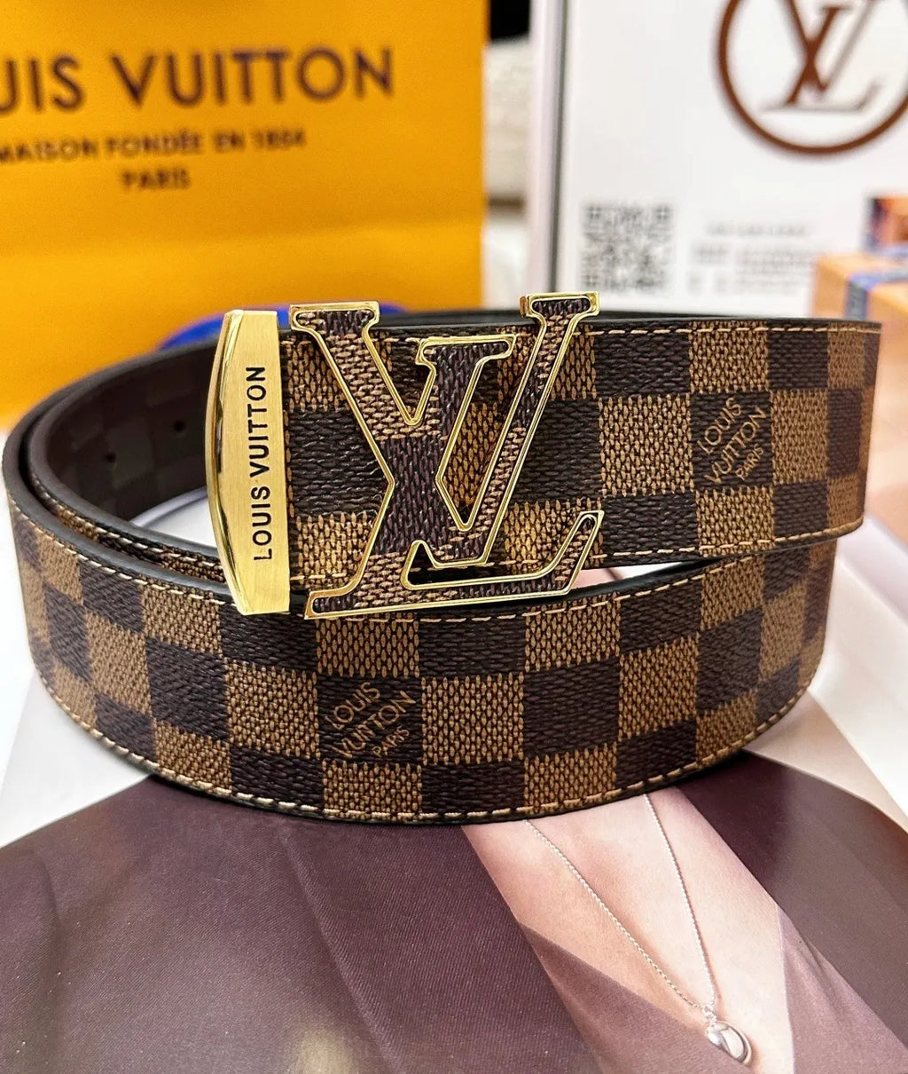 Damier Ebene LV Belt - Hình 3