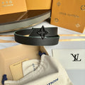 Louis Vuitton Black Flower Belt