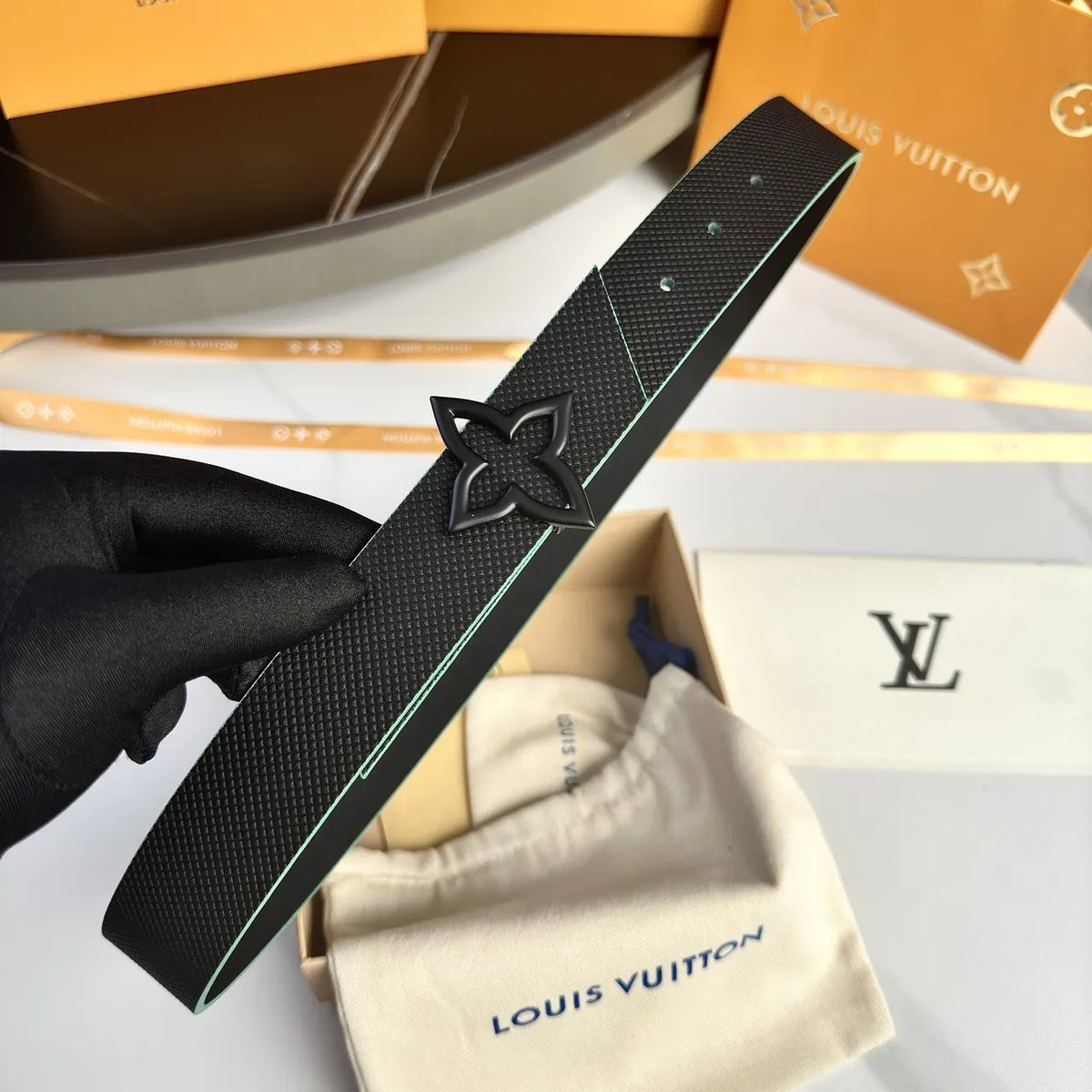 Louis Vuitton Black Flower Belt - Hình 4