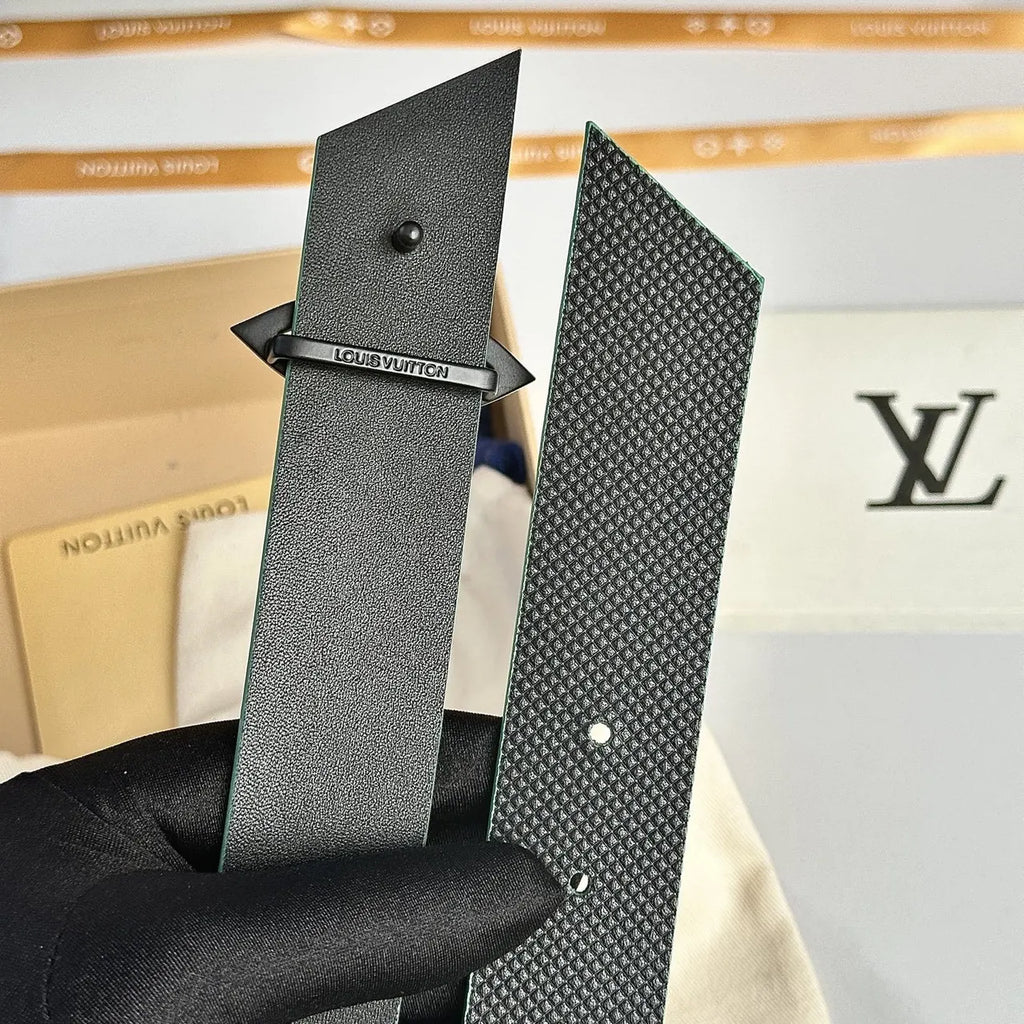 Louis Vuitton Black Flower Belt - Hình 6
