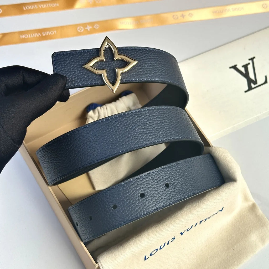 Louis Vuitton Navy Belt leather - Hình 2
