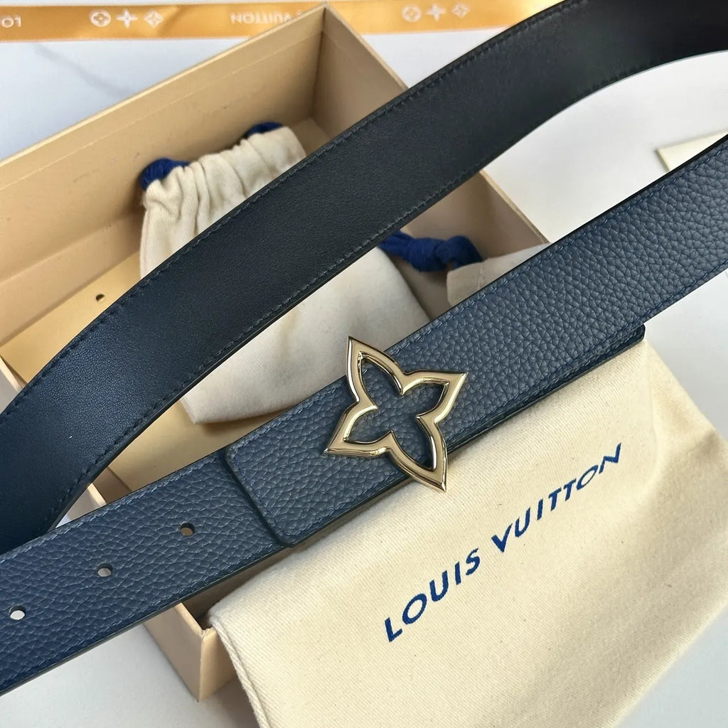 Louis Vuitton Navy Belt leather - Hình 4