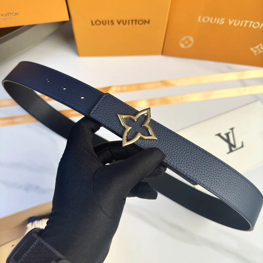 Louis Vuitton Navy Belt leather - Hình 5