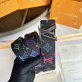 LV Black Multicolor Belt