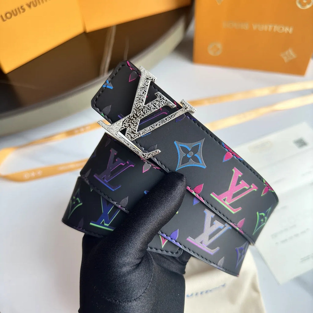 LV Black Multicolor Belt