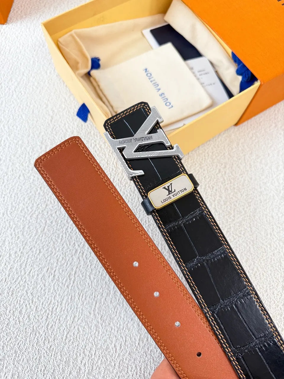 Louis Vuitton Alligator Belt - Hình 5
