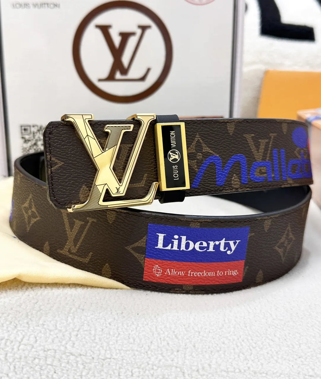 LV Monogram Liberty Brown Belt