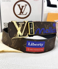 LV Monogram Liberty Brown Belt