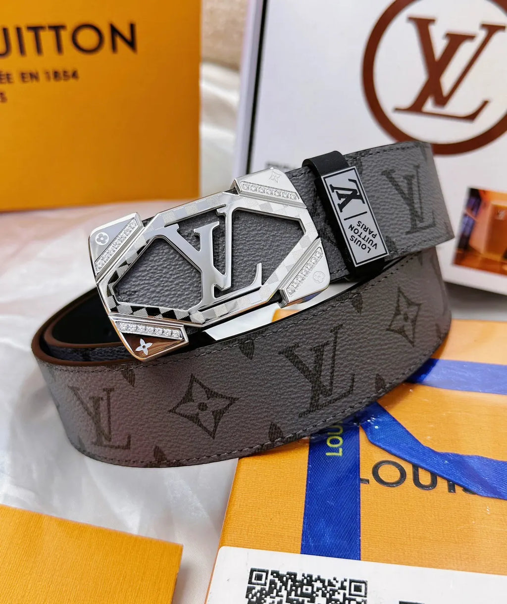 Louis Vuitton Diamond Buckle Belt - Hình 2