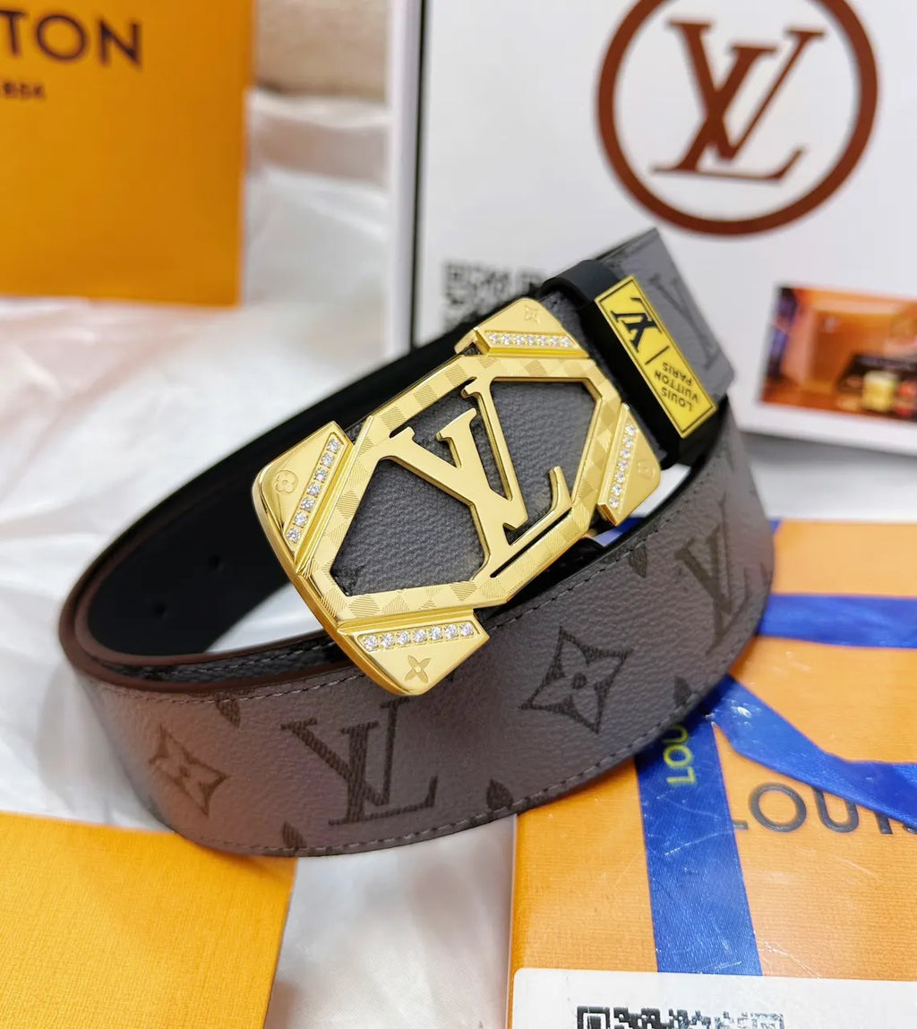 Louis Vuitton Diamond Buckle Belt - Hình 3