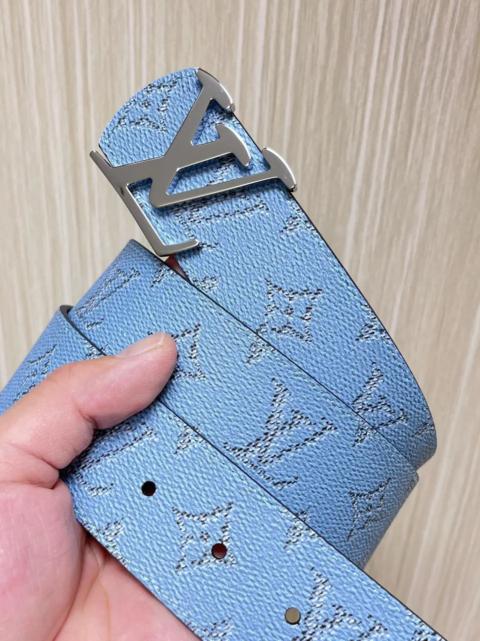 Louis Vuitton Sky Blue Belt