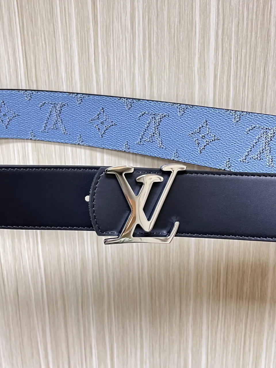 Louis Vuitton Sky Blue Belt - Hình 6