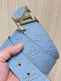 Louis Vuitton Sky Blue Monogram Belt