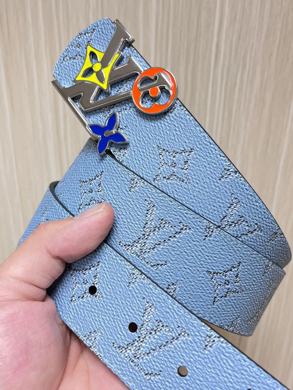 Louis Vuitton Sky Blue Belt