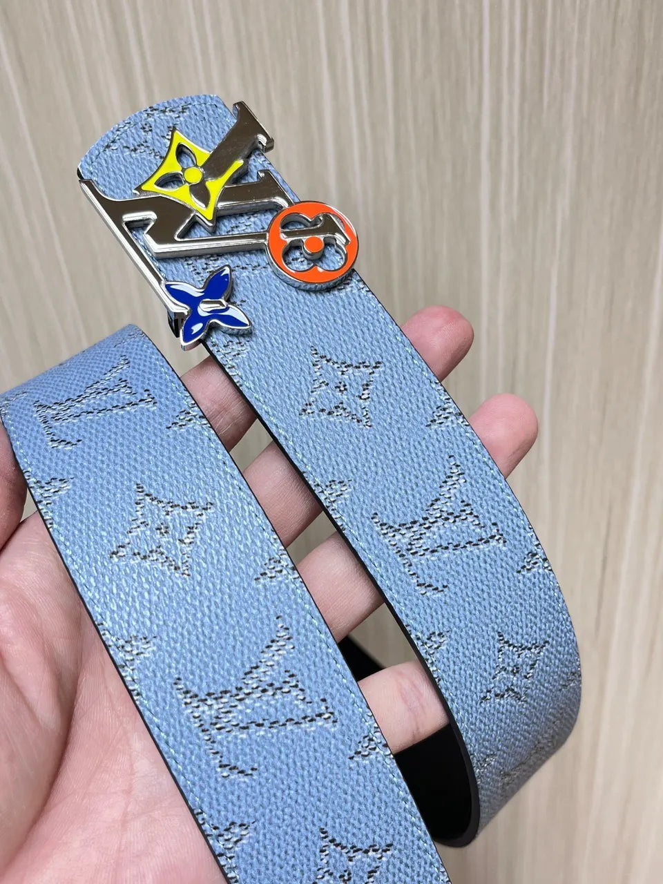 Louis Vuitton Sky Blue Belt - Hình 2