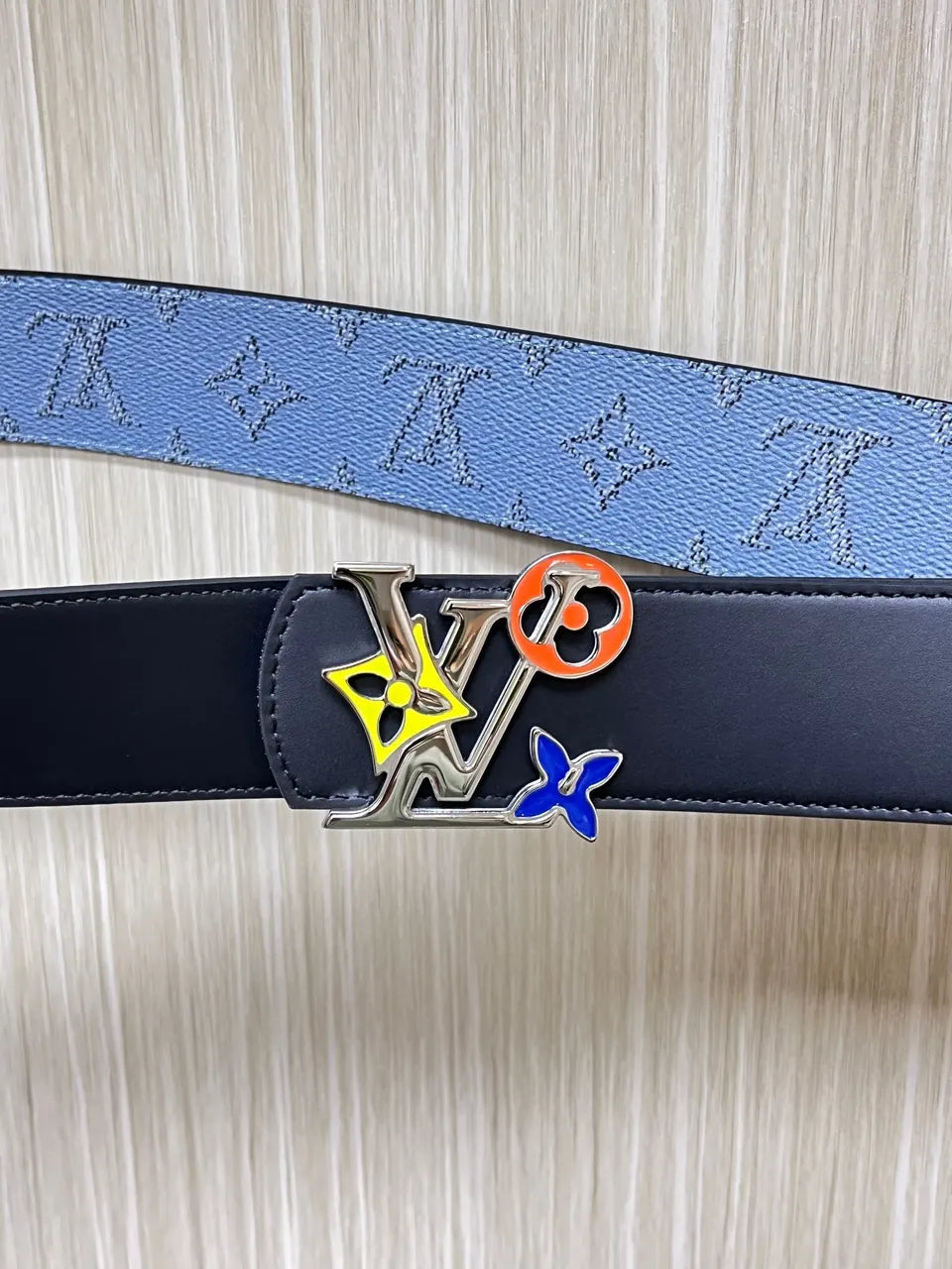 Louis Vuitton Sky Blue Belt - Hình 6