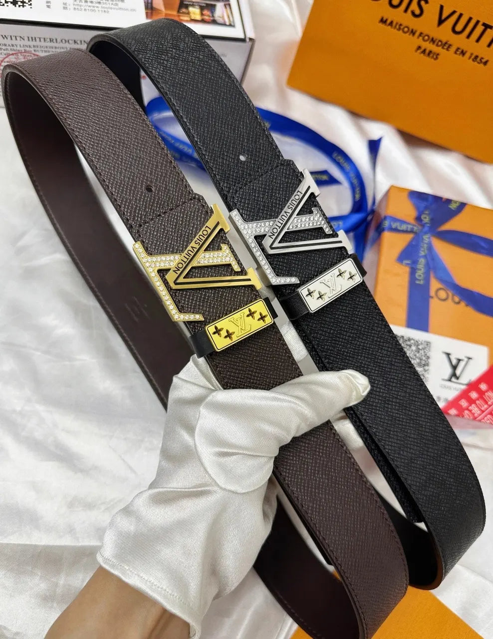 Louis Vuitton Diamond LV Belt