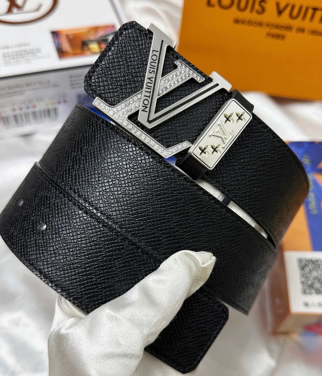 Louis Vuitton Rhinestone Belt