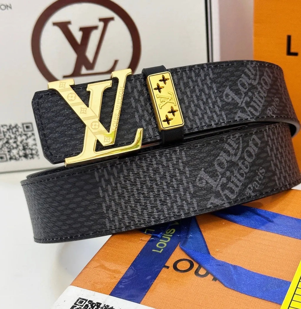 Louis Vuitton Black Eclipse Belt