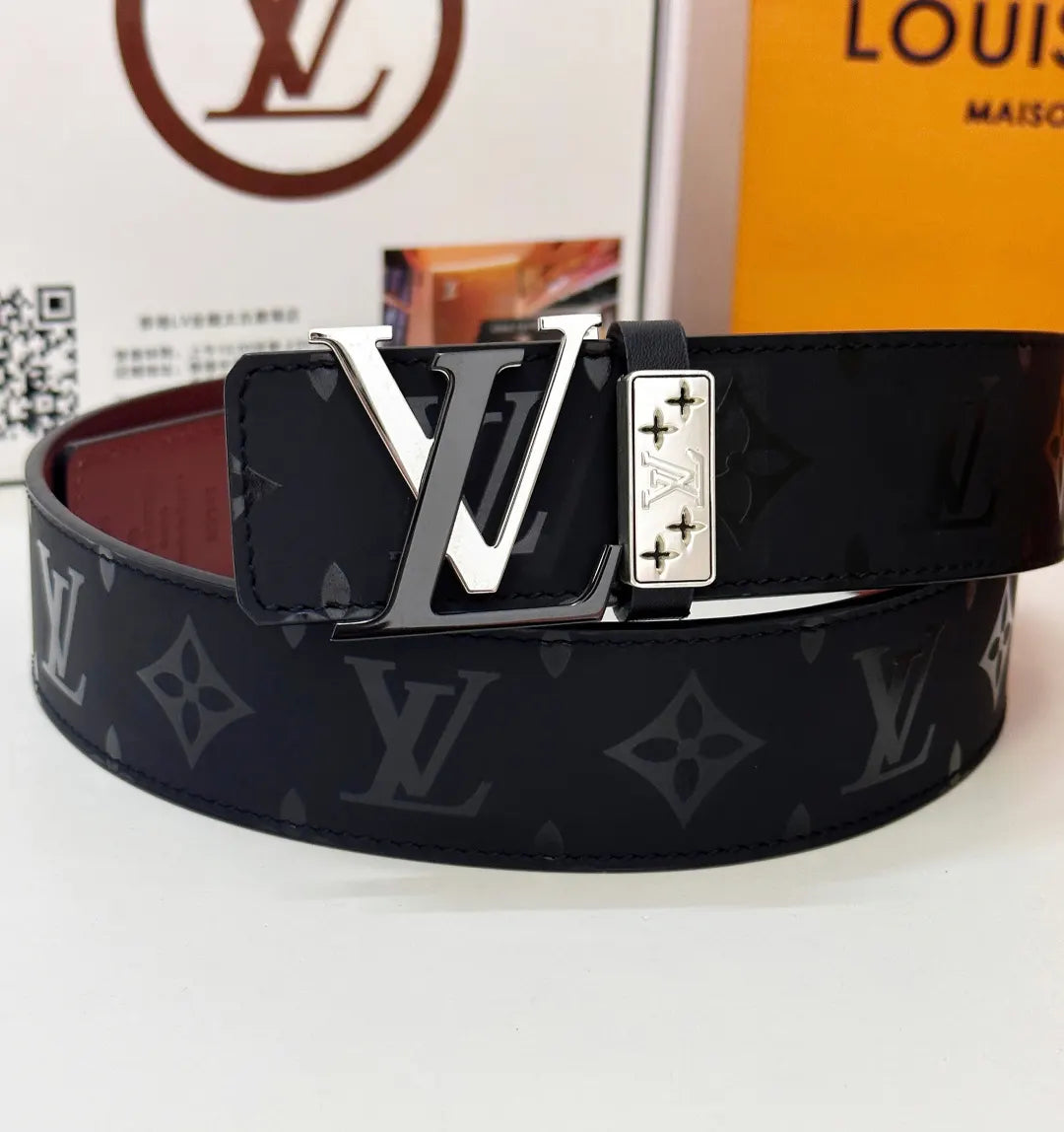 monogrammed Louis Vuitton Navy Belt - Hình 3