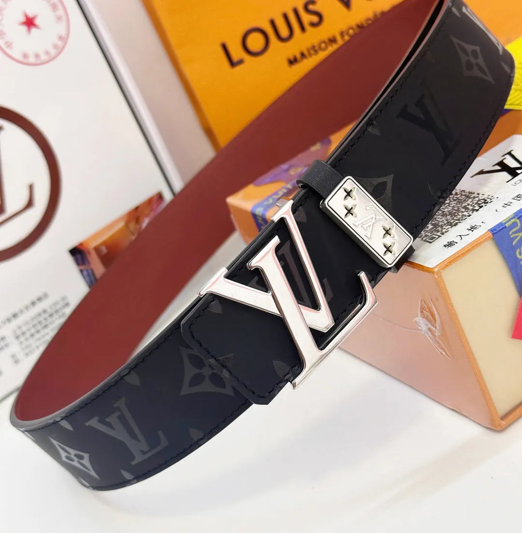 monogrammed Louis Vuitton Navy Belt - Hình 4