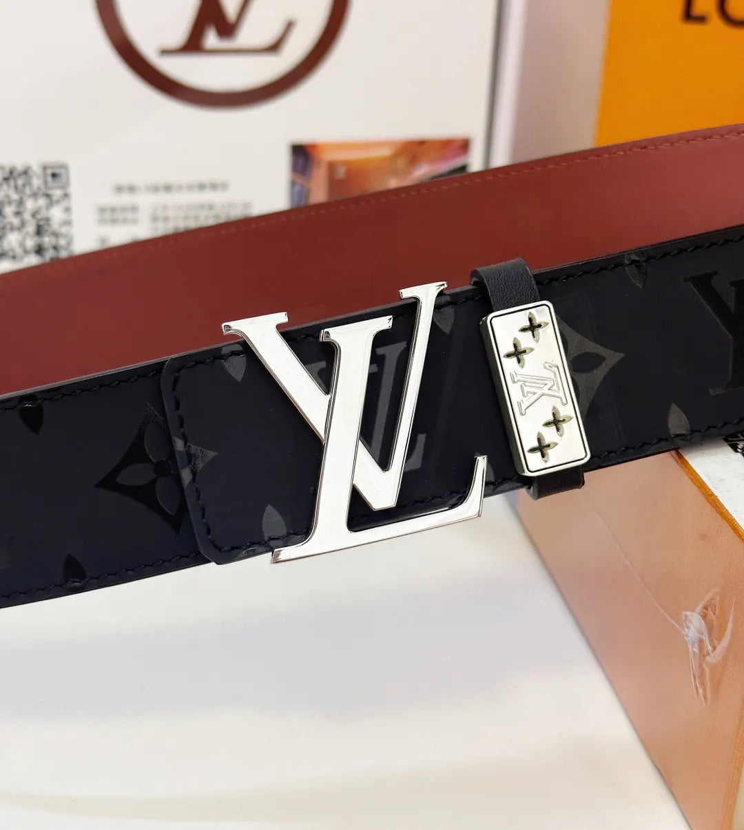 monogrammed Louis Vuitton Navy Belt - Hình 5