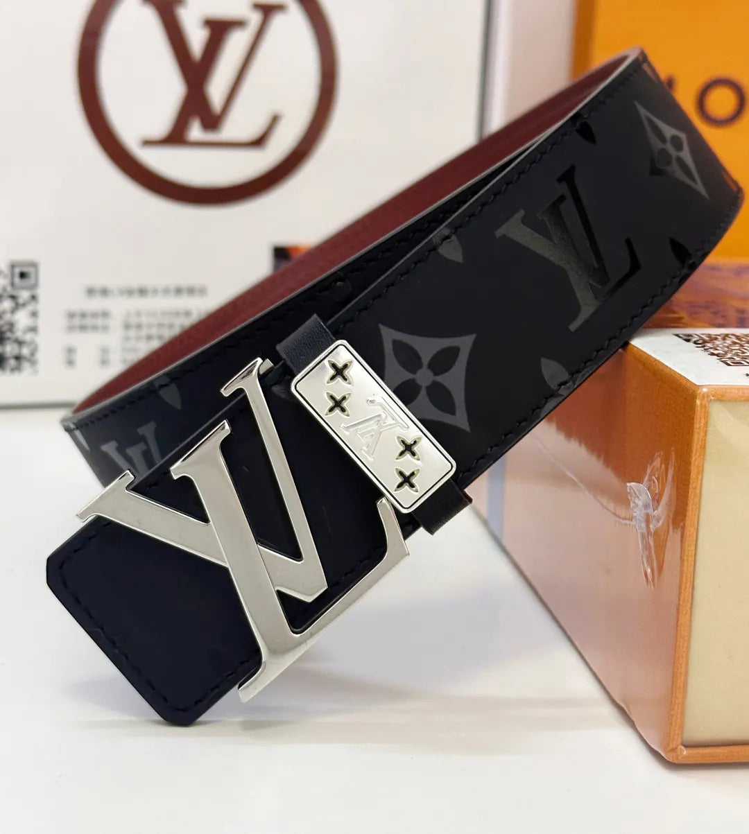 monogram Louis Vuitton Shadow Belt - Hình 5