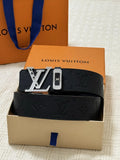 Louis Vuitton Embossed Silver Belt
