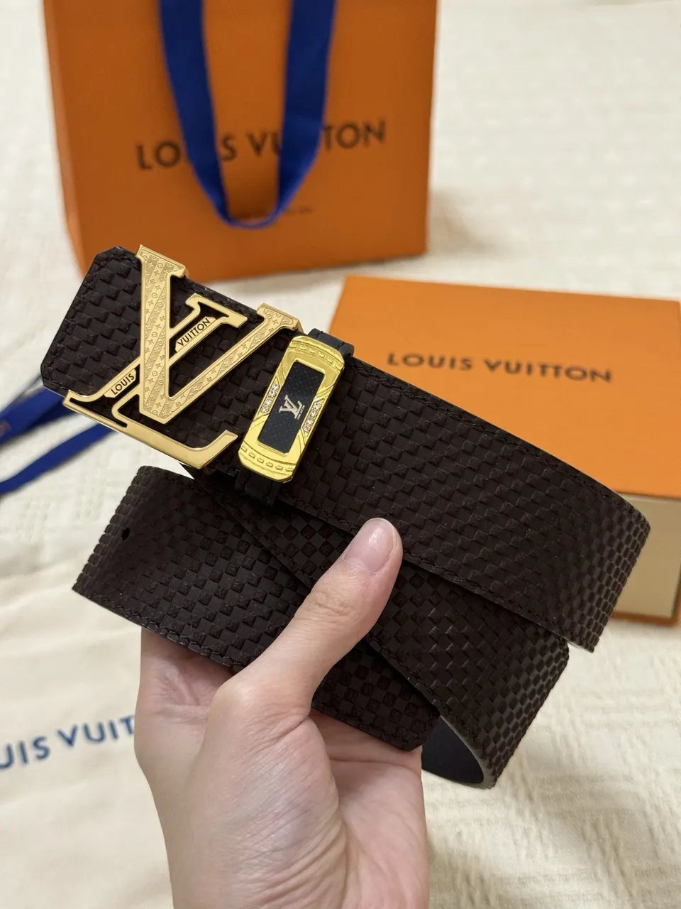 LV Damier Ebene Belt - Hình 3