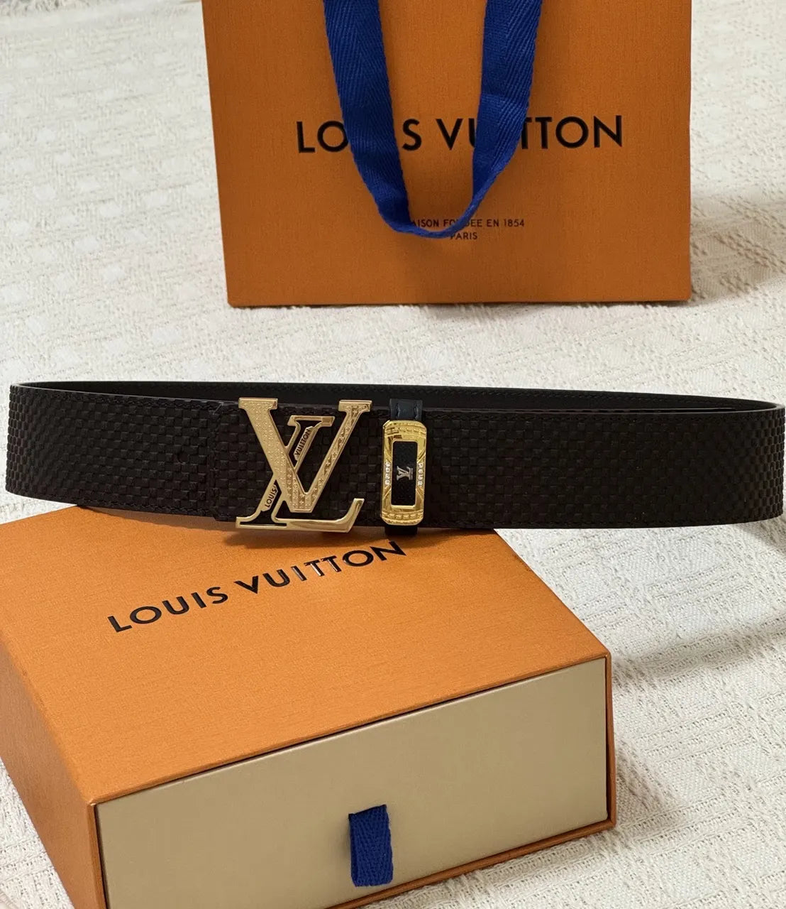 LV Damier Ebene Belt - Hình 7