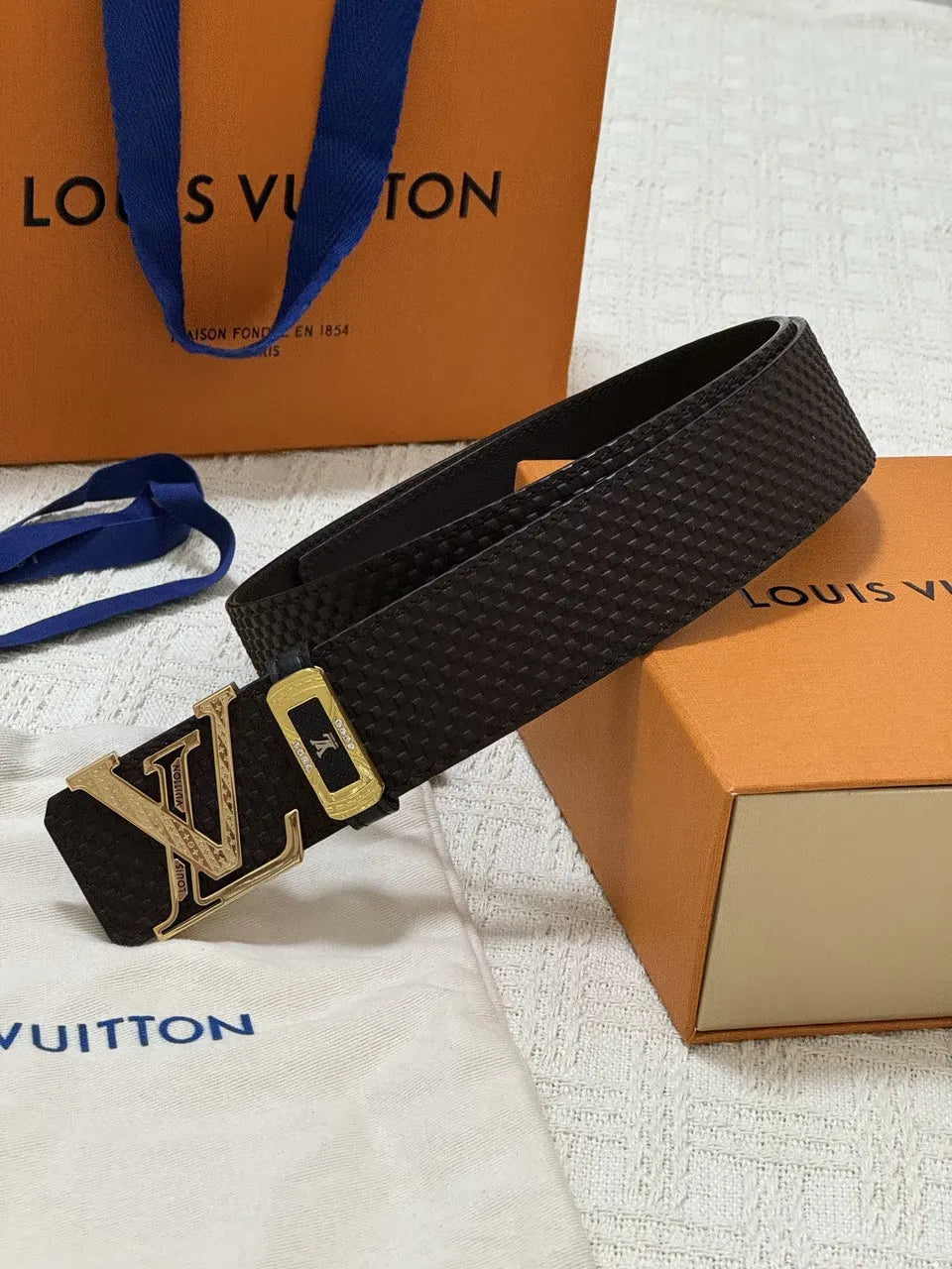 LV Damier Ebene Belt - Hình 9