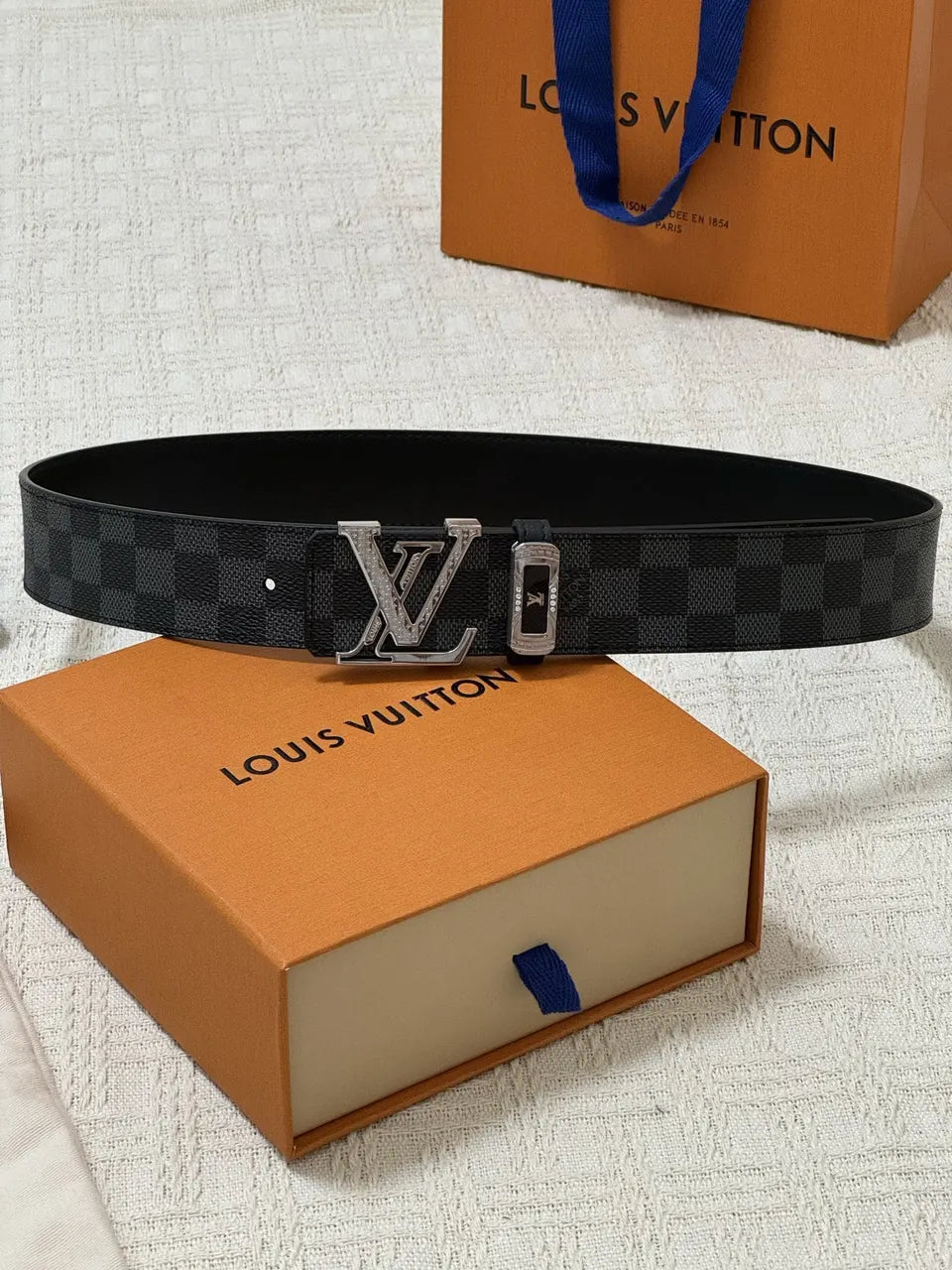 Louis Vuitton Damier Infini Belt silver - Hình 6