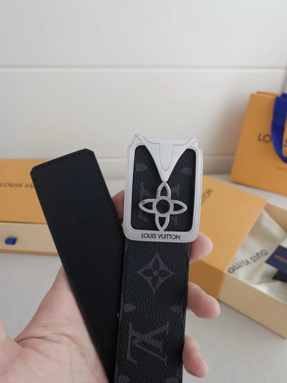 Louis Vuitton Flower Belt Black - Hình 2