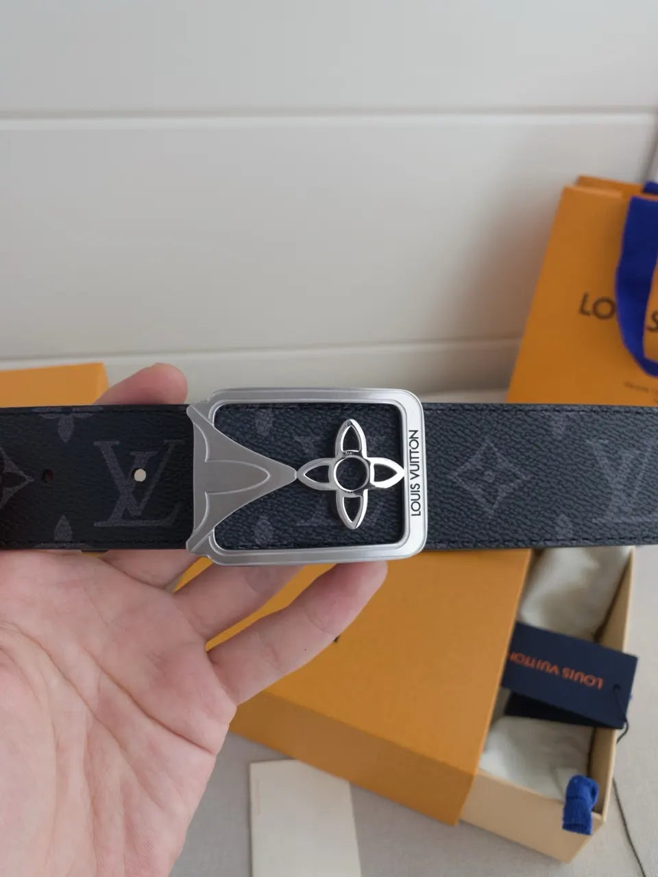 Louis Vuitton Flower Belt Black - Hình 5