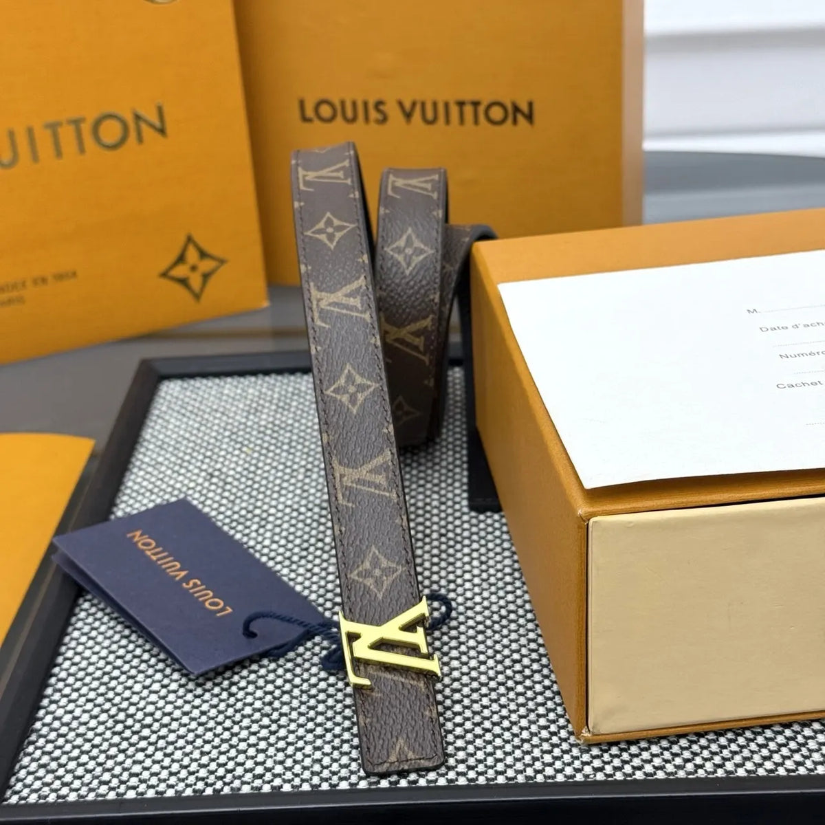 LV Monogram Canvas Belt - Hình 2