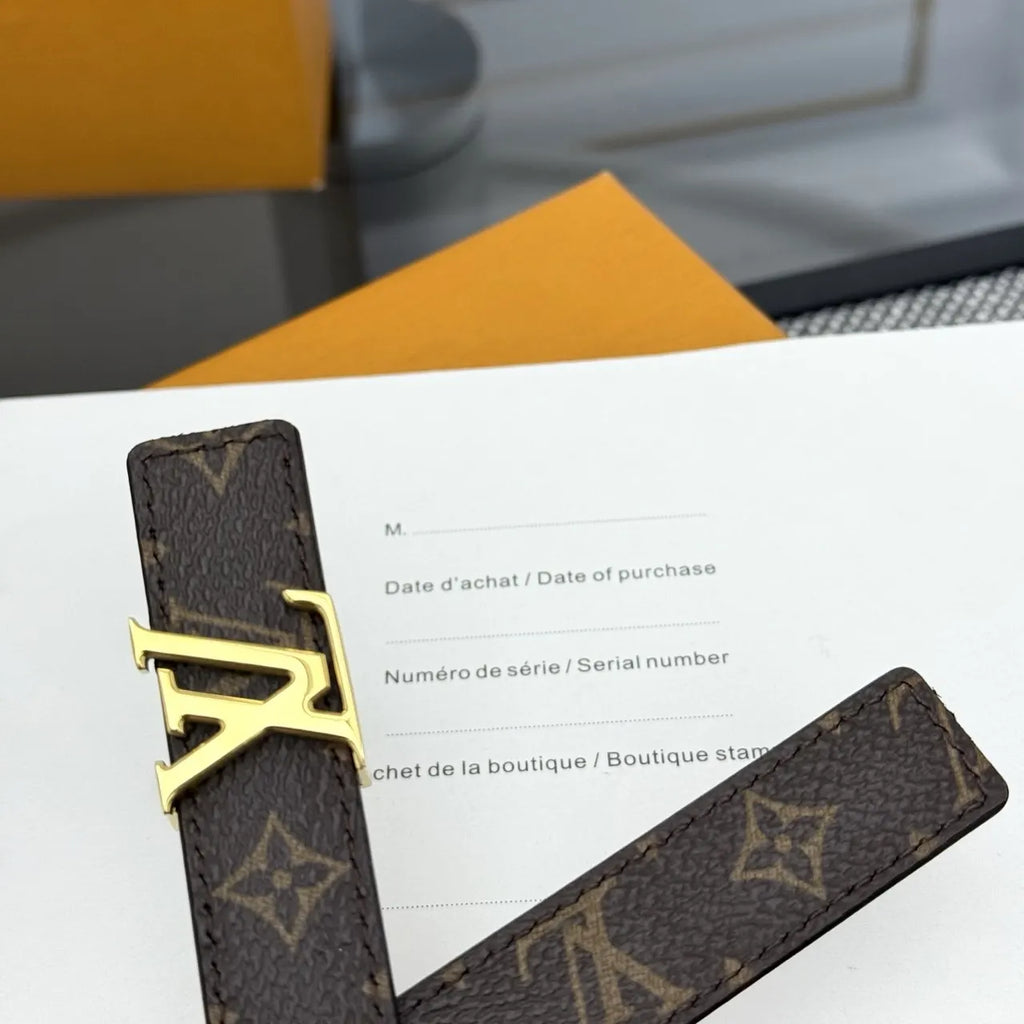 LV Monogram Canvas Belt - Hình 4