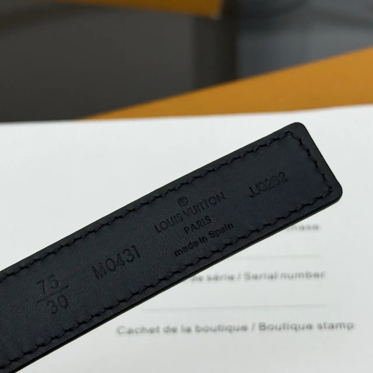 LV Monogram Canvas Belt - Hình 7