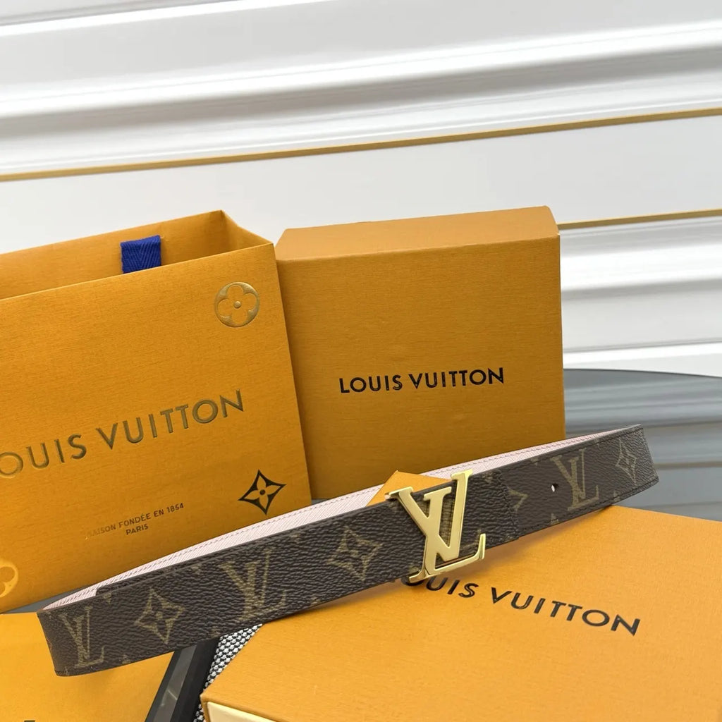 Louis Vuitton Monogram Belt Gold Buckle - Hình 4