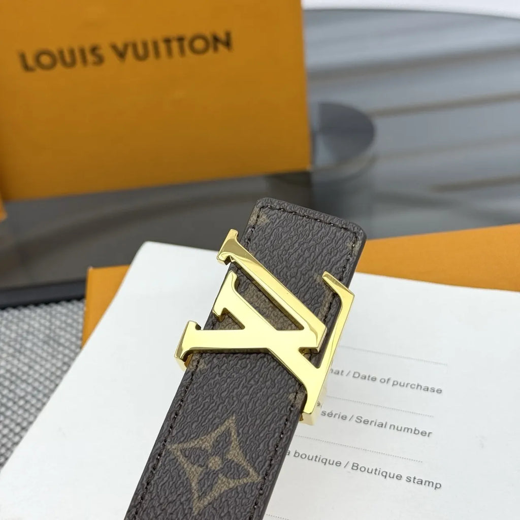 Louis Vuitton Monogram Belt Gold Buckle - Hình 7