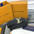 embossed Louis Vuitton Black Monogram Belt