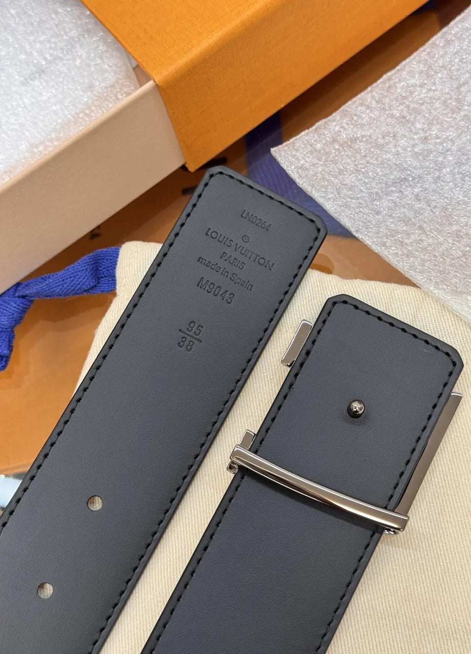 Louis Vuitton Black Monogram LV Initiales Belt - Hình 5
